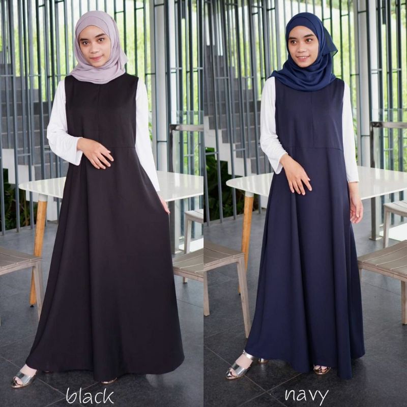 LAURA SLEEVELESS DRESS INNER BUMIL BUSUI BAHAN SAHARA PLATINUM HOMEMADE