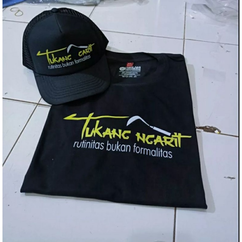 KAOS TUKANG NGARIT BONUS TOPI// KAOS TUKANG NGARIT