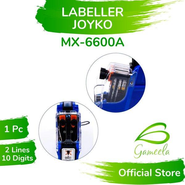 

Mesin Tembak Alat Label Harga Joyko Mx-6600A 2 Lines 10 Digits Price Labeller Cetak Stiker Tempelan Exp Date Kadaluarsa Huruf Angka Simbol Mata Uang