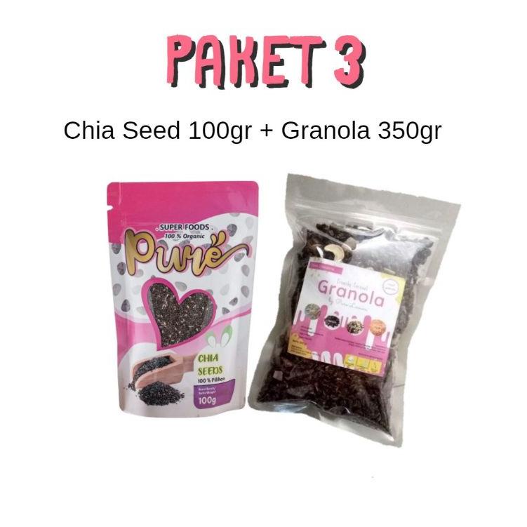 

10.10 Paket 3 : Chia Seed 100 gr & Granola 350 gr ( 1 CHSD + 1 GRN) 
