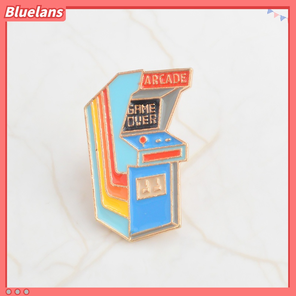 Bros Pin Enamel Desain Kartun Arcade Gaya Vintage Untuk Dekorasi Tas Denim
