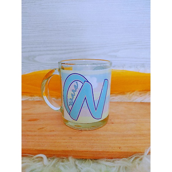 mug kaca putih custom / mug kaca custom / mug transparant custom / gelas kaca / gelas transparant