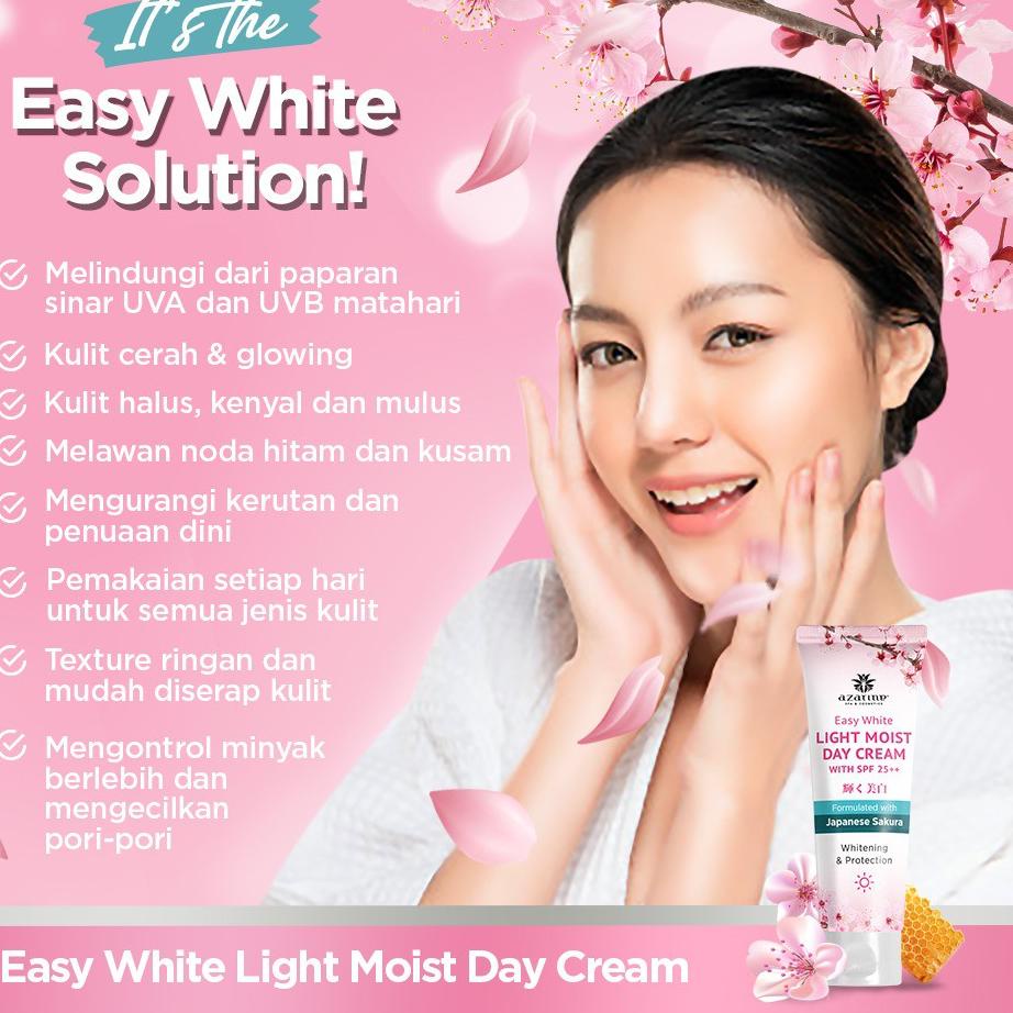 bkiw Paket Siang & Malam Azarine Easy White (Day Cream SPF 25 & Night Cream) - 2pcs ㊂ 23