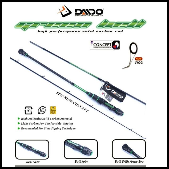 Joran Daido Green Hell Slow Jigging Series Pe1.5 Pe2 Pe3