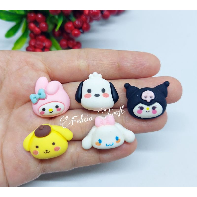 Clay Sanrio Head Love Dof Clear [set dan pilih motif]