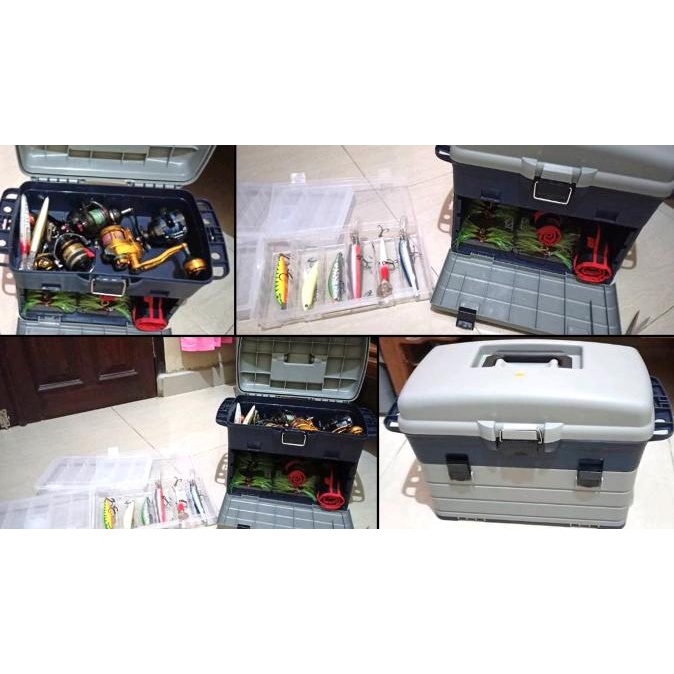 Tackle Box/ Box Tamiya/ Box Pancing - 3 Kompartemen