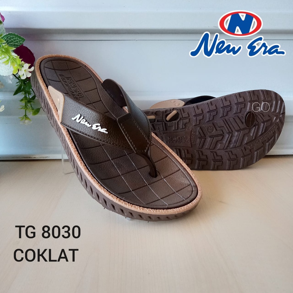 gof NEW ERA TG 8030 &amp; TK 8030 Sandal Japit Karet Anak Laki-Laki Sendal Pria Anti Slip Original