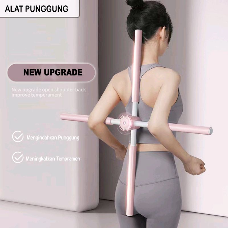 Grosirmart Yoga Stik Alat Penegak Punggung Untuk Memperbaiki Postur Punggung / Bahu / Tubuh / Alat Olahraga Stik Yoga Pilates Tongkat Yoga