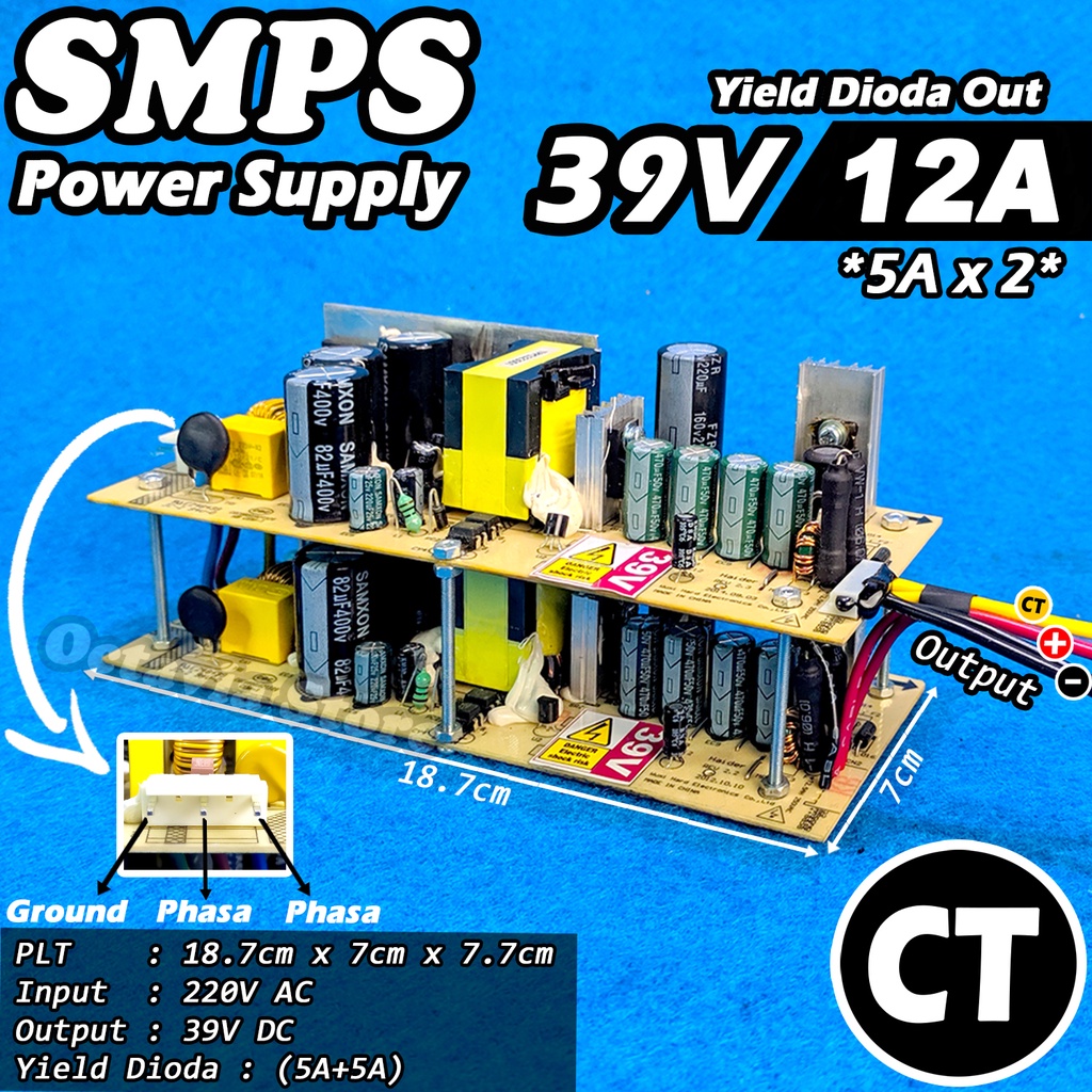 adaptor power supply SMPS 15V 24V 32V 39V 42V 45V 55V CT &amp; NON CT