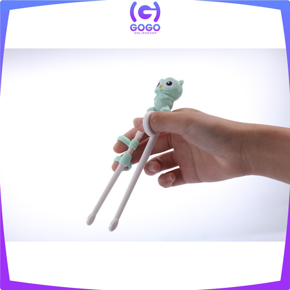 GOGO-C355 Sumpit Anak Karakter Training Chopstick / Sumpit Anak Belajar Makan / Sumpit Latihan Anak / Alat Makan Anak Bayi