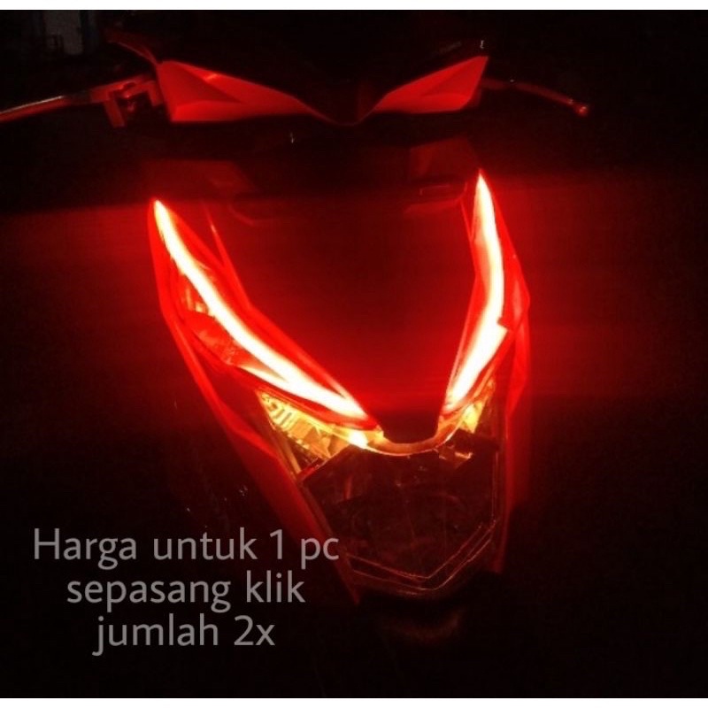 Lampu Senja Alis Motor Mobil LED DRL 30 CM Flexibel