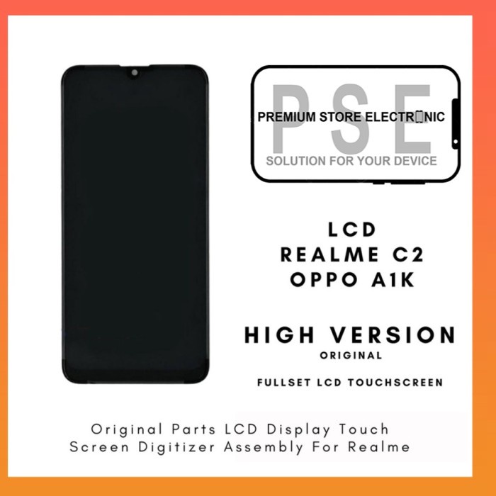 LCD Realme C2 / Oppo A1K High Version ORIGINAL Fullset Touchscreen