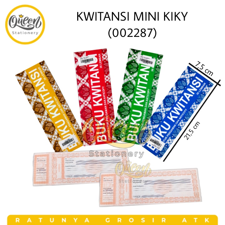 

1 PCS KWITANSI MINI KIKY (002287) - BUKU KUITANSI BUKTI PEMBAYARAN