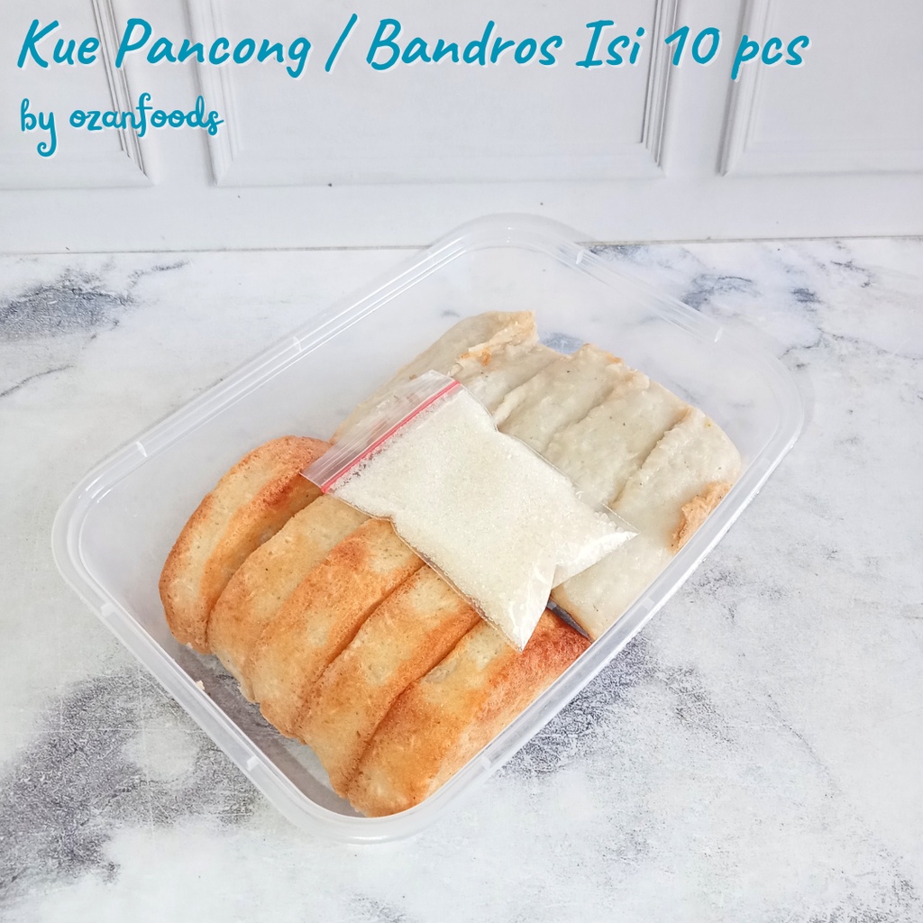 

Kue Pancong Jadul - Bandros Isi 10 pcs