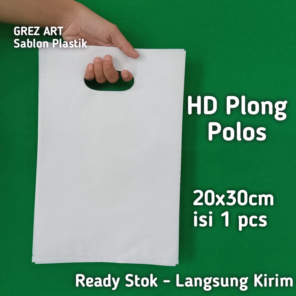 Plastik Plong HD Polos, 20x30 (per pcs) Tebal / Plastik Olshop Pond