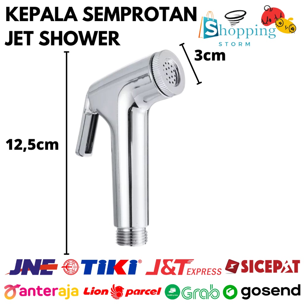 Kepala Jet Shower Kepala Toilet Bidet Closet Tekanan Tinggi