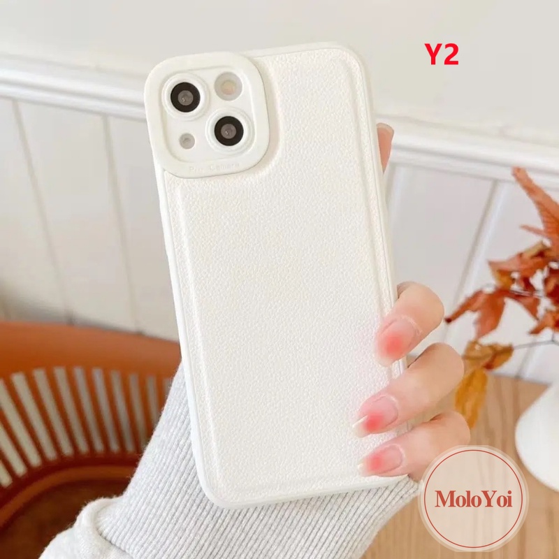 Soft Case Bahan Kulit Imitasi Matte Untuk iPhone 7Plus 8Plus 11 Pro MAX XR 12 13 14 Pro MAX X XS MAX SE 2020