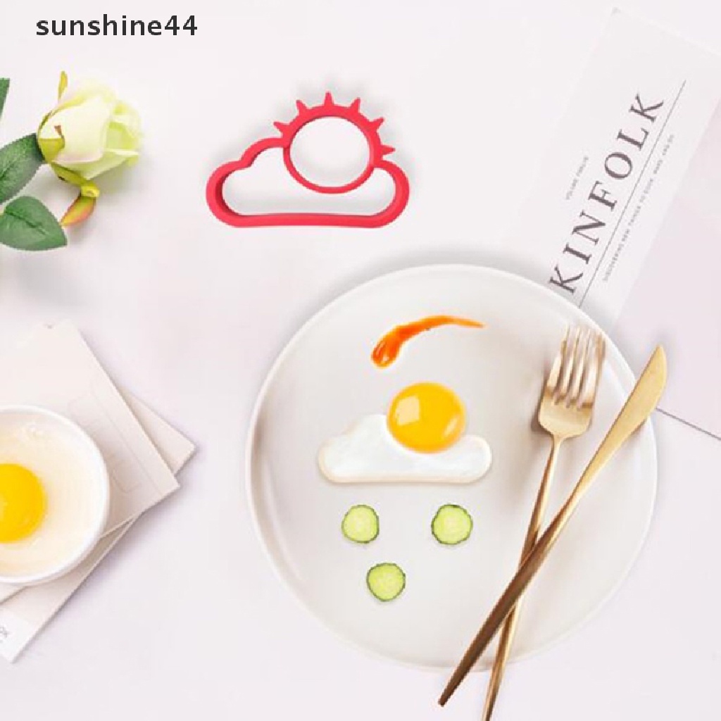 Sunshine 1PC Cetakan Telur Goreng / Pancake Bentuk Matahari / Awan Bahan Silikon