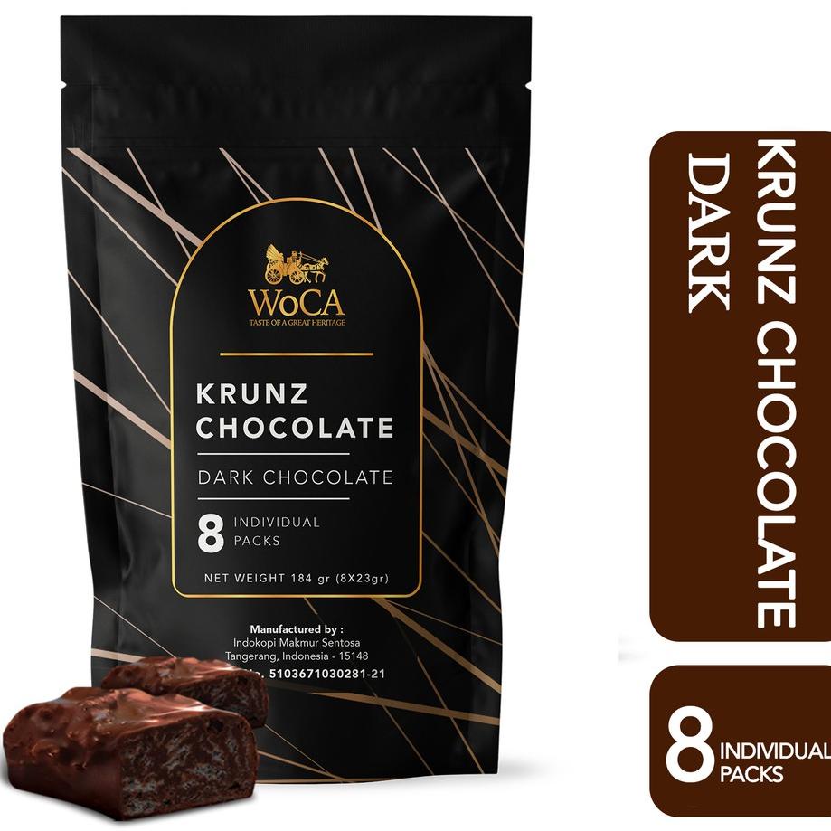 

Ekstra benefit--WoCA Krunz Chocolate Dark 8 individual packs - Pouch
