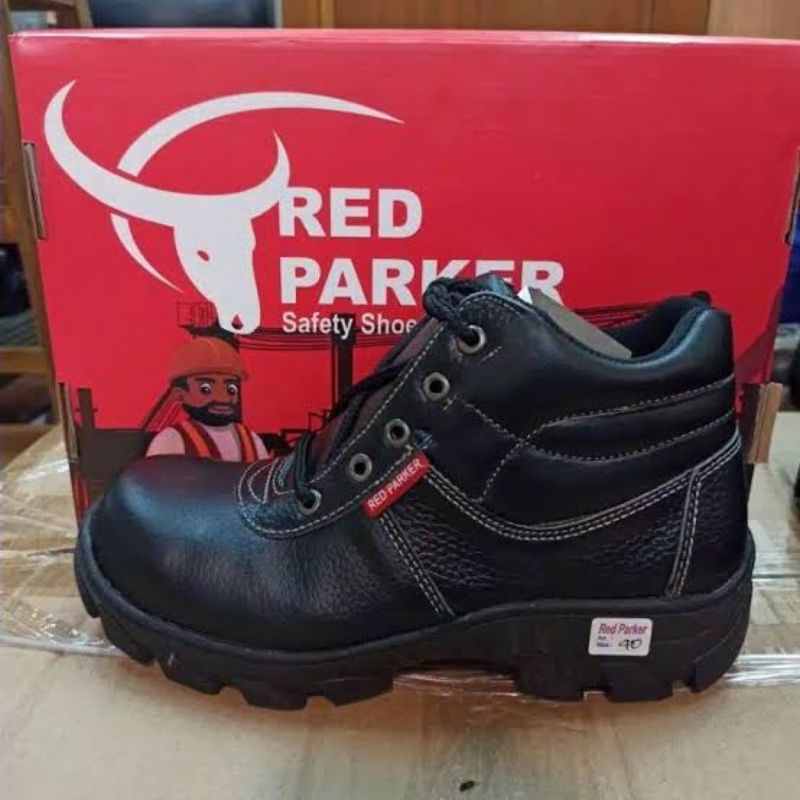 Sepatu Safety Red Parker S183 Original