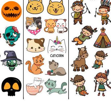 

Diskon✔️Edible Stamp / Sticker Makanan 091 - 108|SQ8