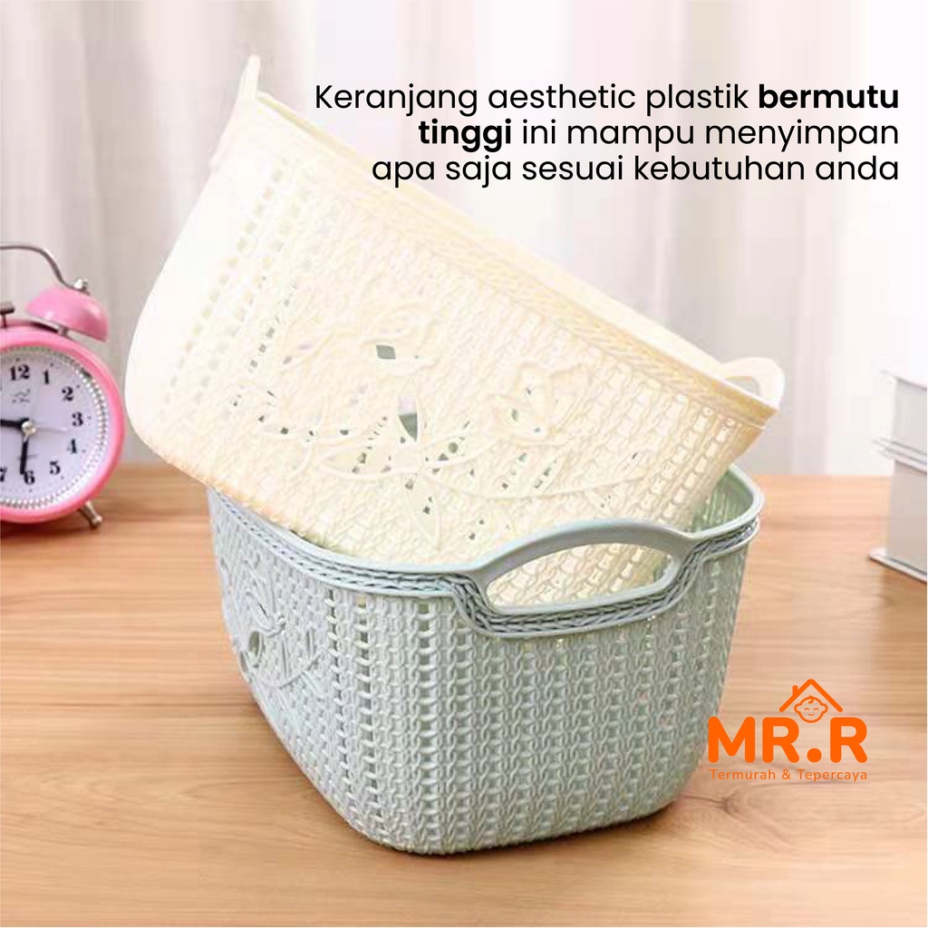 Tempat Penyimpanan Multifungsi Keranjang Serbaguna Organizer Storage Kosmetik Remote Alat Tulis Make Up Bahan Plastik