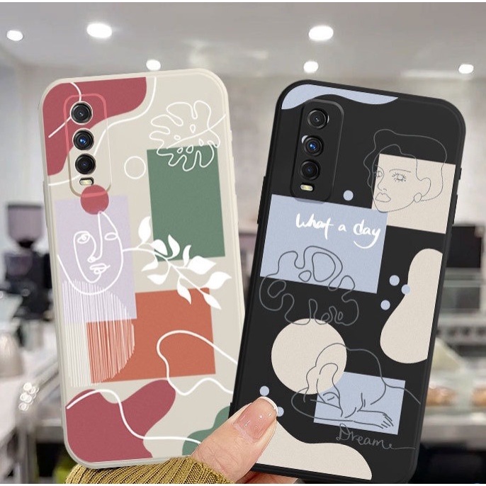 PRINTING LENS PROTECTOR Aesthetic case vivo v7 f4 12i plus Y91 Y93 Y95 y91c y97 z1 pro pocophone f3 m3 x3 infinix hot 12 play 20 5g 10s 10 play 11 11s 8 9 note 8 smart 4 5 6