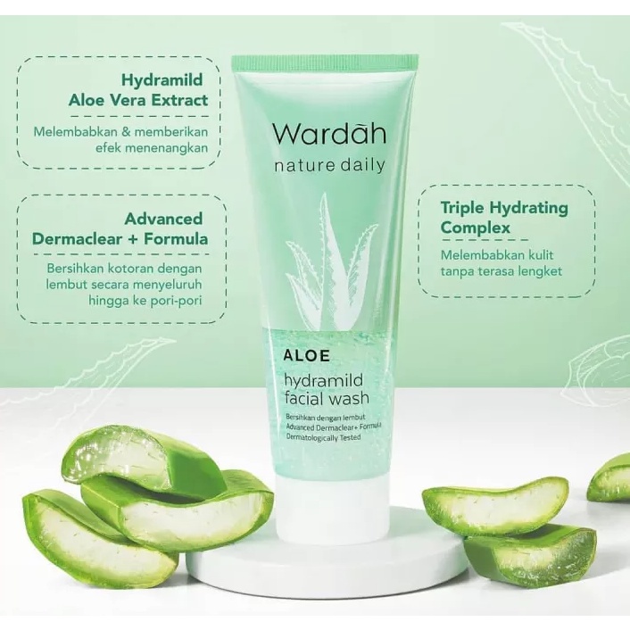 Wardah Nature Daily Aloe Hydramild Facial Wash