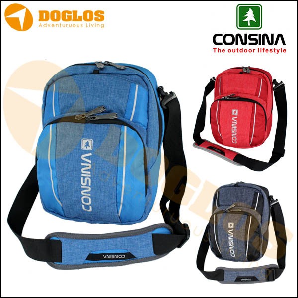 Cuci Gudang Tas Shoulder Bag Consina Skocjan 2 |Gadget/Selempang/Tablet/Ipad/New Diskon