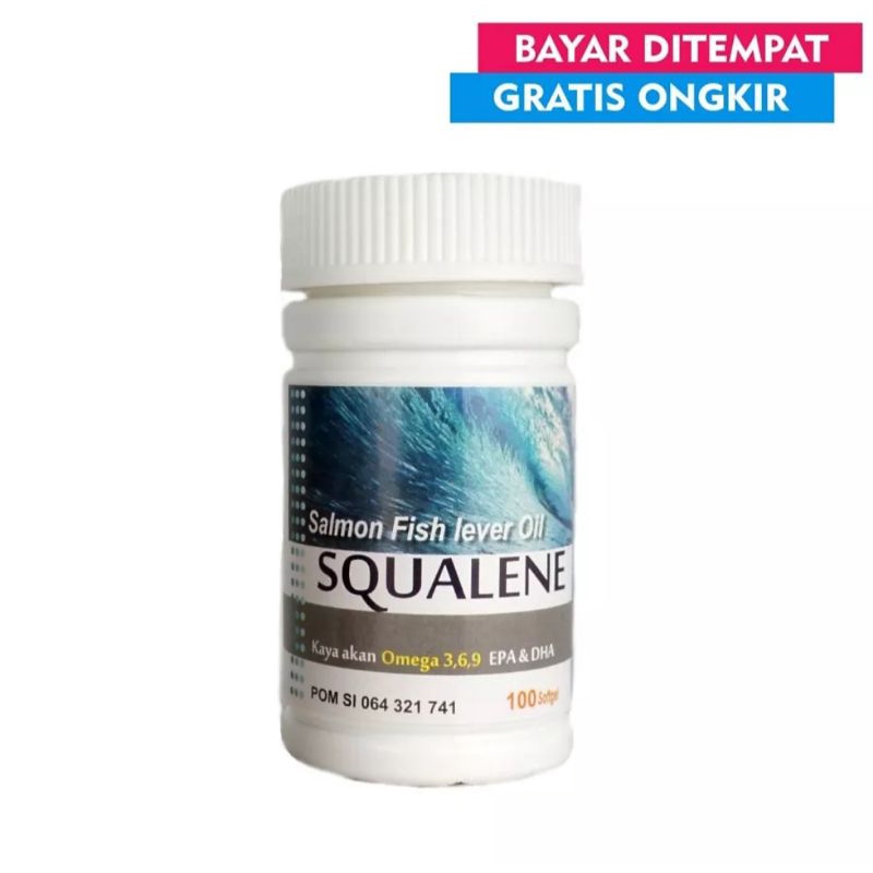 Squalene Isi 100 kapsul Pengering luka stamina omega squa 3,6,9