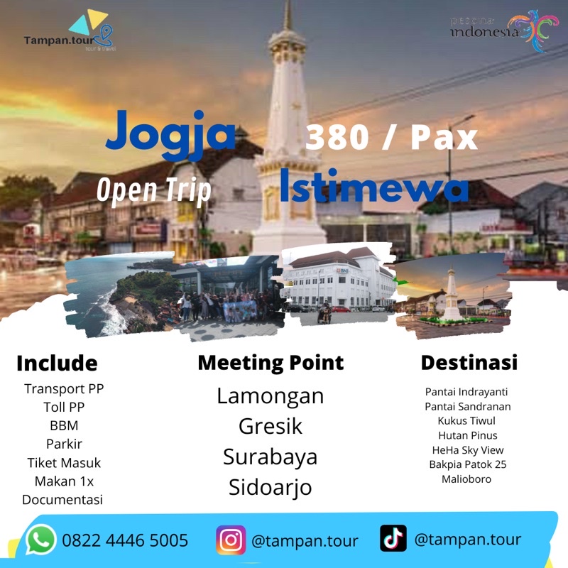 Open Trip Jogja Istimewa