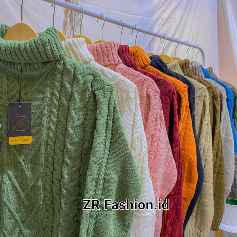[REALPICT] Ghea Turtleneck Knit // Tutleneck rajut tebal // R.6/S-2,S-3 (label)