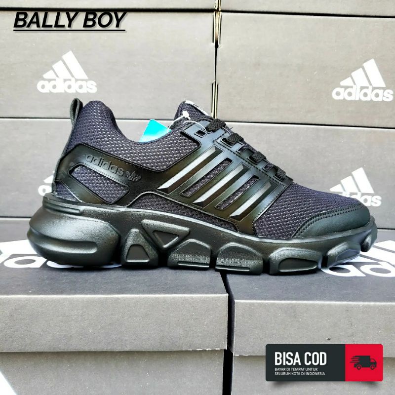 SEPATU SEKOLAH !! SEPATU ANAK SNAEKERS CASUAL RUNNING SPORTY FULL HITAM CEWEK COWOK TERBARU