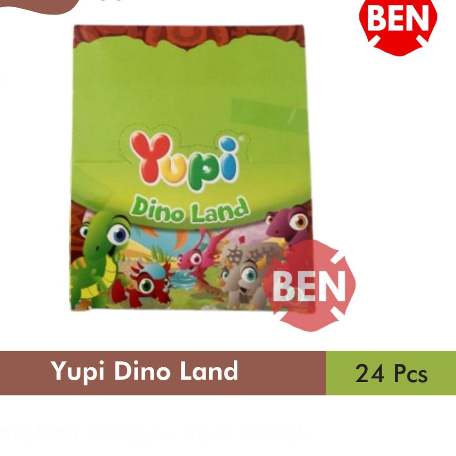 

idSs9S3--Yupi Dino Land 1 Pak Box Dus 24 Pcs - Jelly Hijau