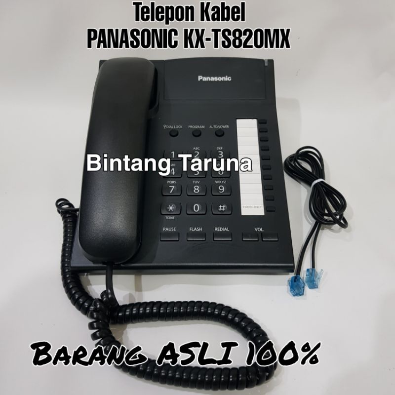 Telepon Kabel Panasonic KX-TS820MX Pesawat Telepon Panasonic KX-TS820 Telpon Kabel Panasonic TS820