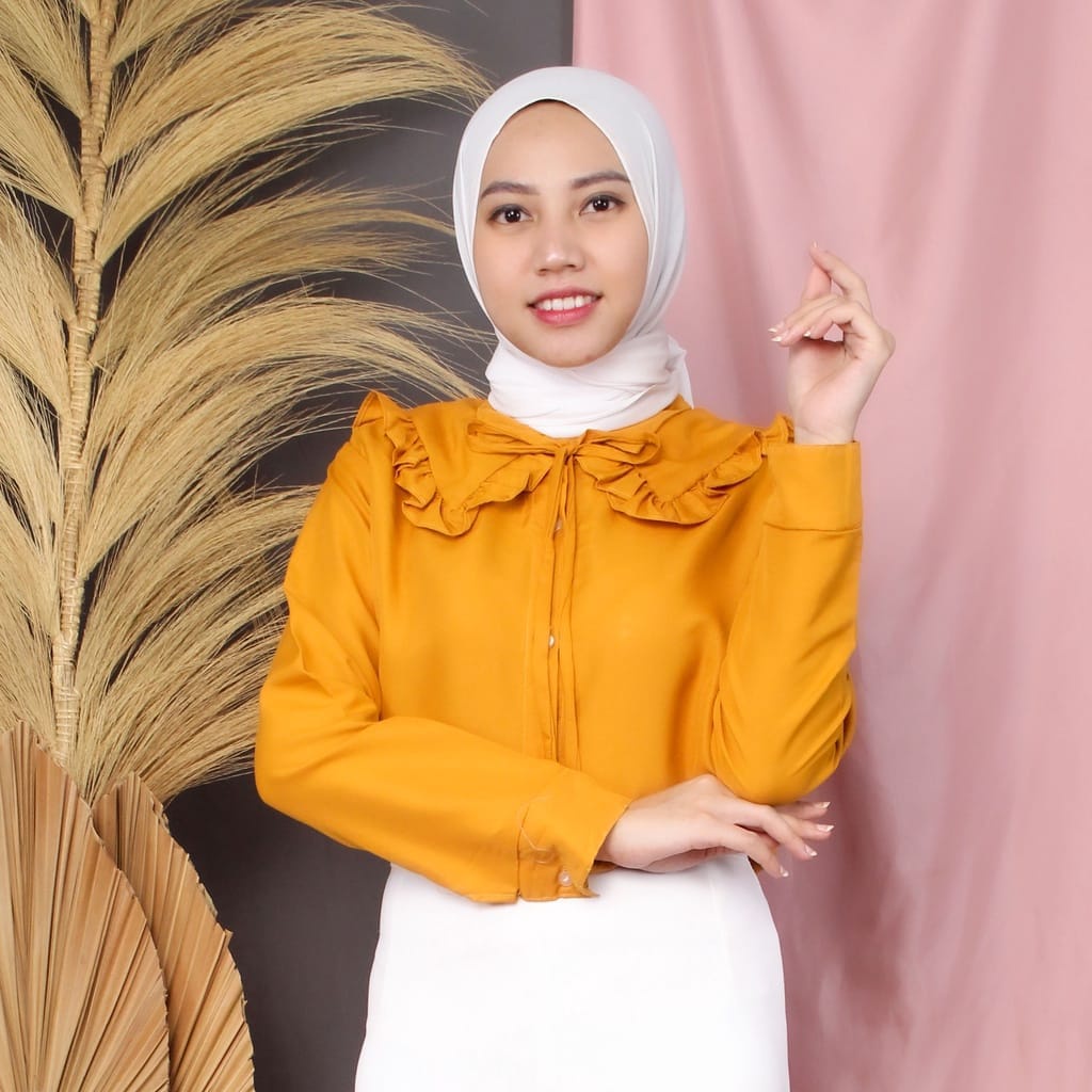 Jeni Top Atasan Blouse Korean Style Remaja Kekinian