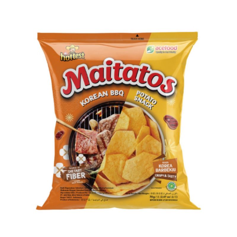 

Maitatos Keripik Kentang Korean Barbeque 70 g