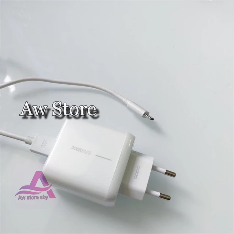 FLASH CHARGER OPPO SUPER VOOC 65WATT CABLE TYPE C OPPO A54/A74/A76/A96/RENO 4/4F/RENO 5/5F/RENO 6/RENO 7/ 65W ORI
