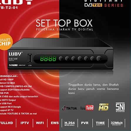 Terlaris EZ0EO Set Top Box Luby DVBT2 Receiver TV STB Digital DVB T2 63 Terbaru