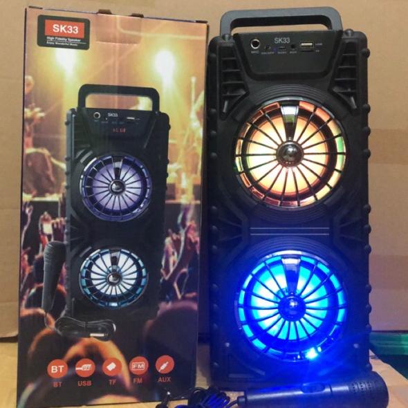 Super Untung--SPEAKER SK33 WIRELESS PLUS MIC BLUETOOTH