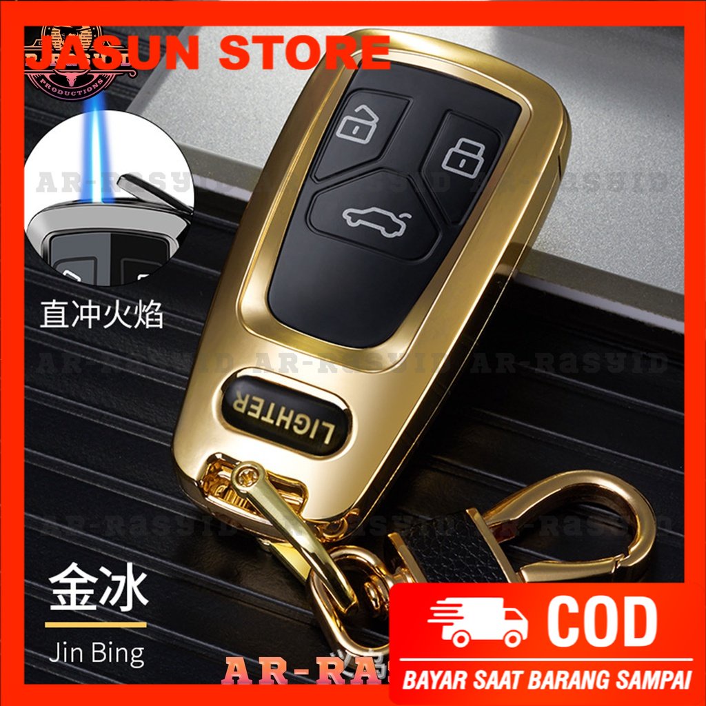 Bisa COD! Korek Api Las Gas Gantungan Kunci Remote Mobil Keychain HF-2203 1980