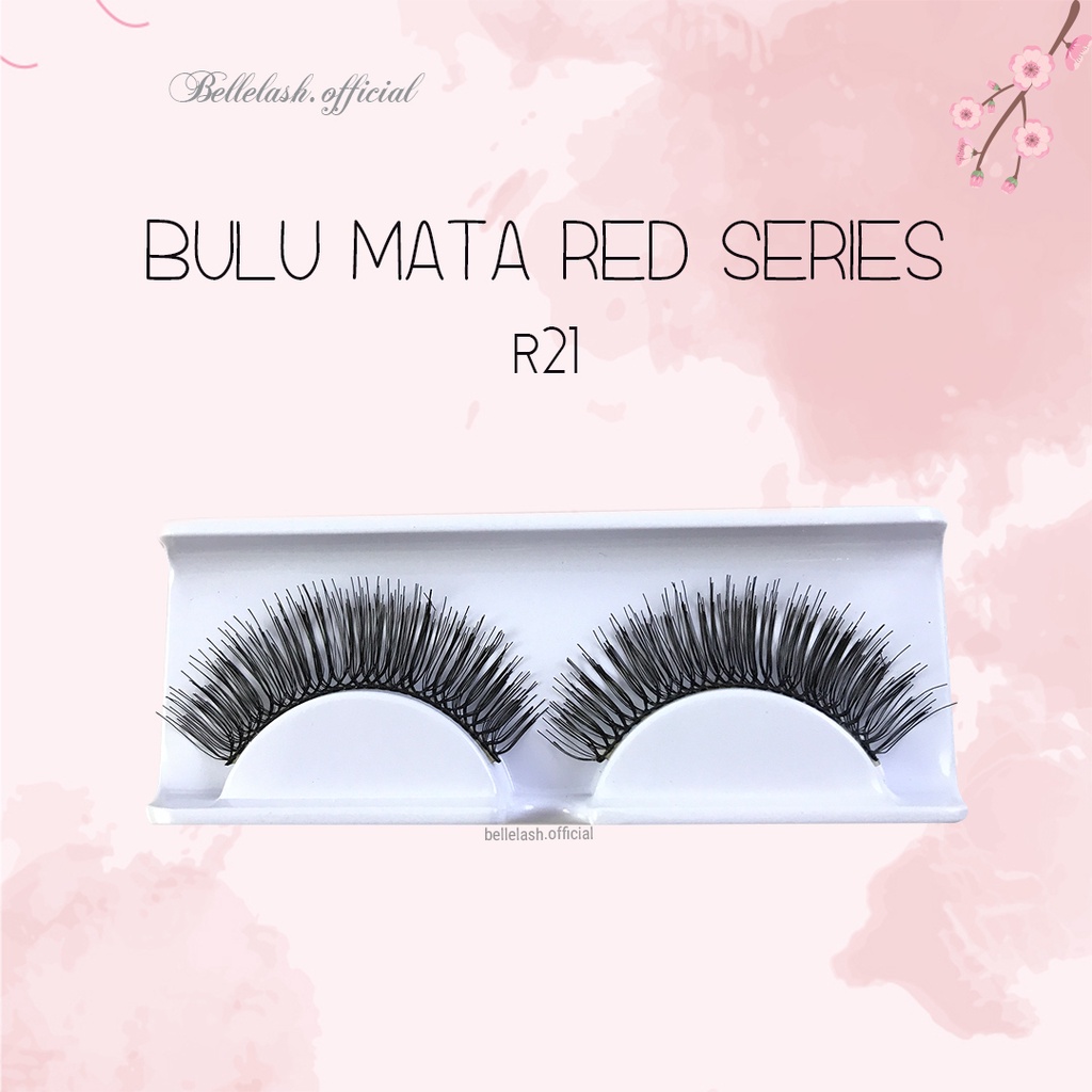 R21 Bulu Mata Palsu Handmade Natural False Eyelash Eye Lashes Belle Eyelashes