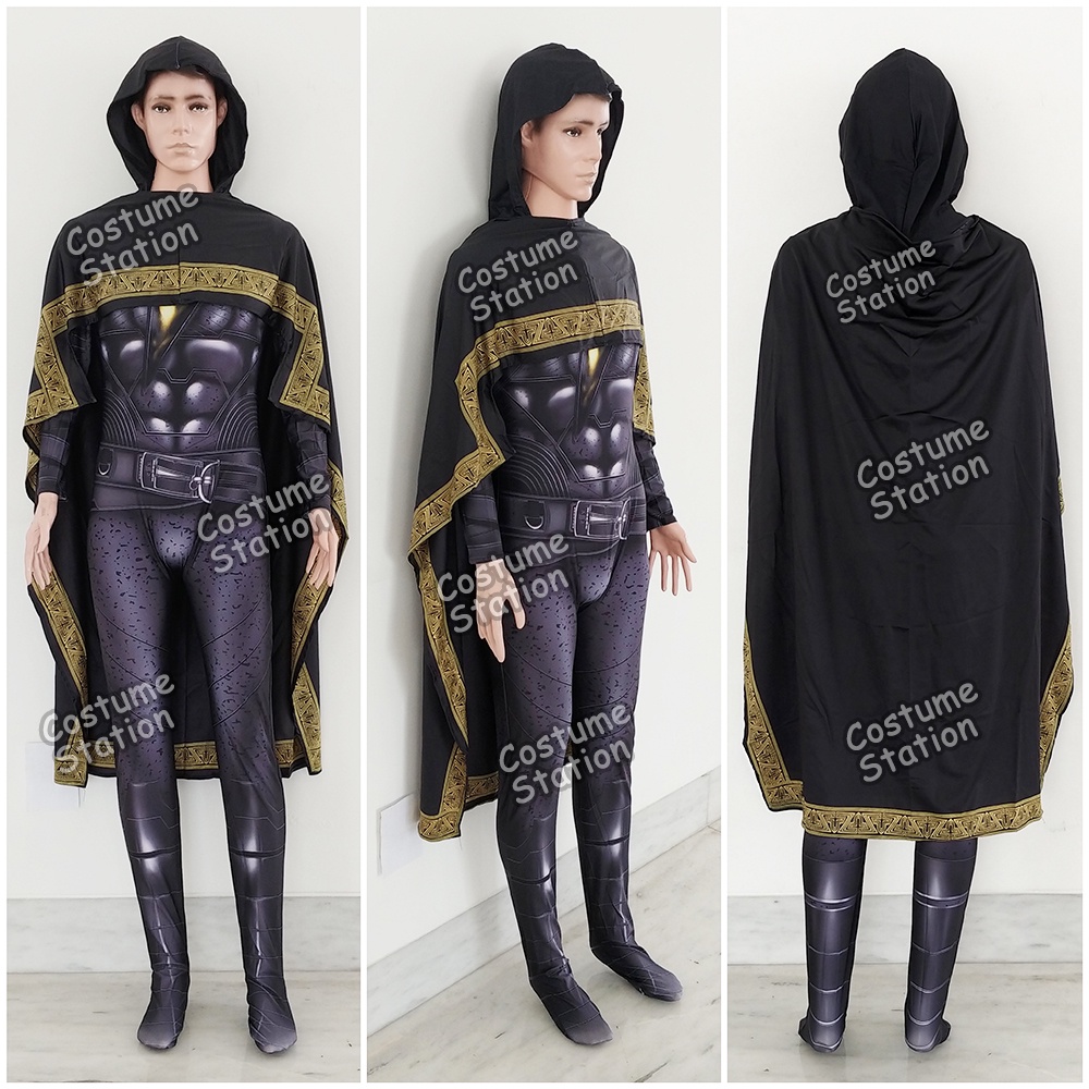 Kostum Black Adam / Costume Shazam DC dewasa pria