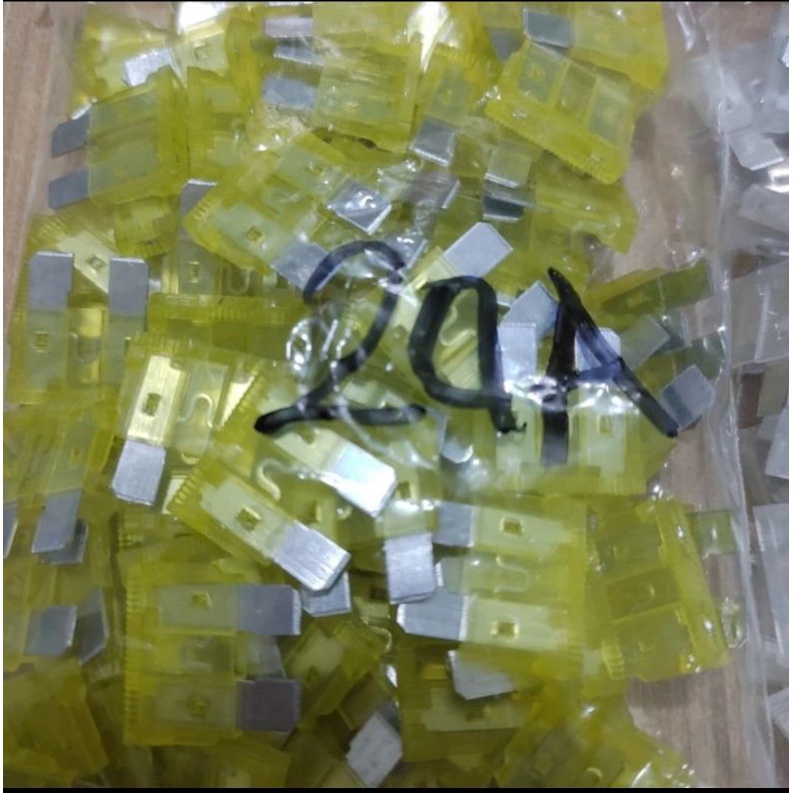 Sekring tancap fuse tancap mobil 1kotak 100pcs 5a 10a 15a 20a 25a 30a