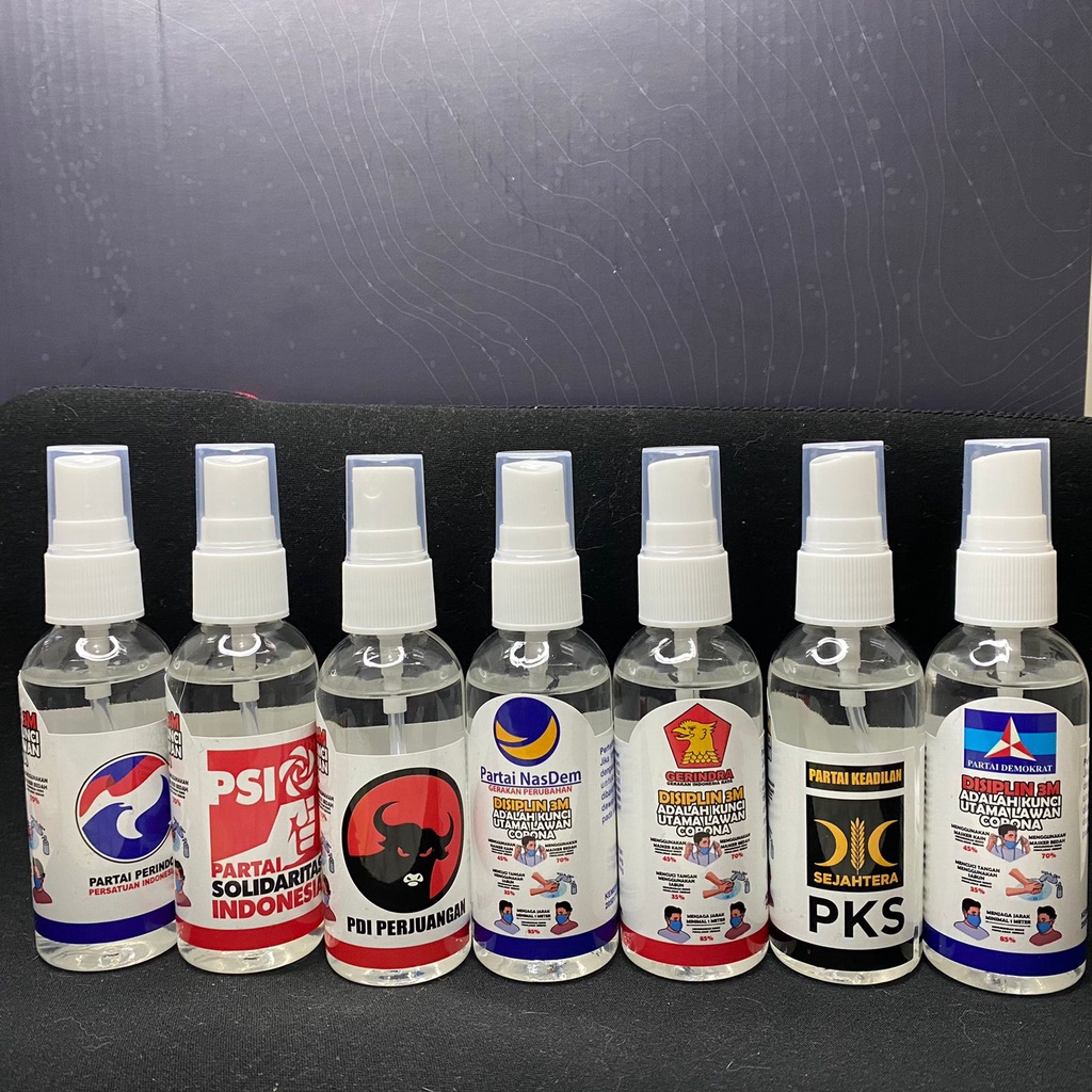 Jual Hand sanitizer 55 ml spray aroma jeruk nipis gratis design label