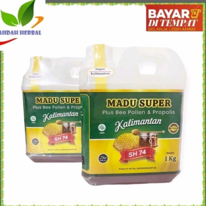 

[COD] Best Seller Madu Super Kalimantan isi 1 kg Al-Mar'ah - bee pollen dan [COD]