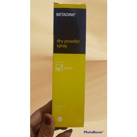 BETADINE Dry powder spray 55gr-Antiseptik kuman