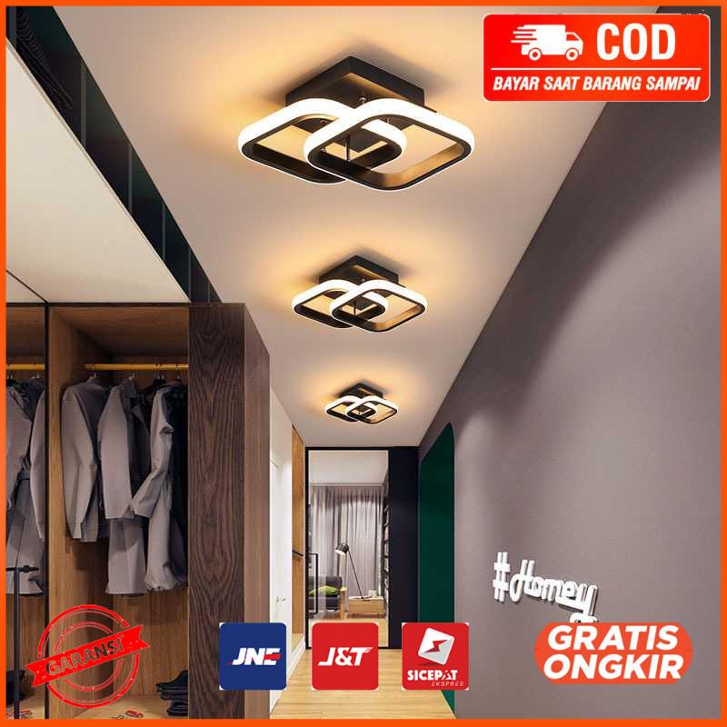 Lampu LED Plafon Ceiling Light Tri-color 22W 24x20cm KG8021