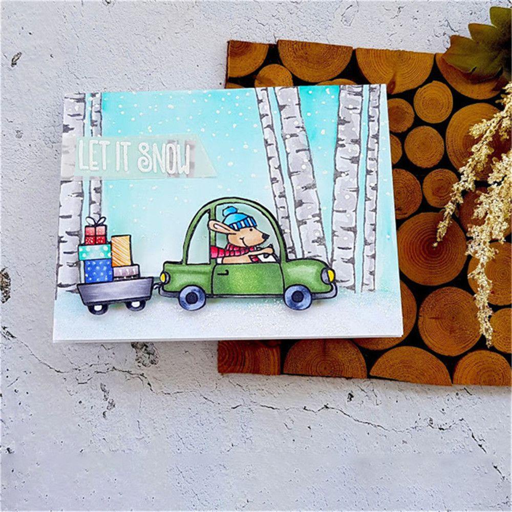 Solighter Stempel Transparan Lucu DIY Kerajinan Album Foto Karet Silikon Bening