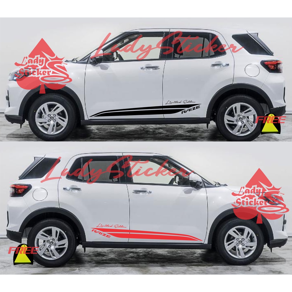 TERBARU STICKER STIKER MOBIL RAIZE CUTTING STICKER MOBIL TOYOTA RAIZE